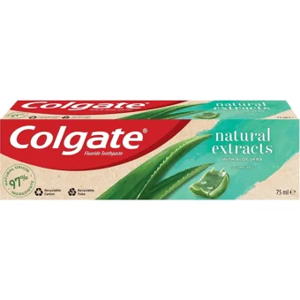 Colgate Natural Extracts Aloe Veralı Yeşil Çay Özlü Florürlü Diş Macunu 75 ml