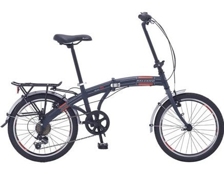 Salcano SLCN F50 26 Jant 6 Vites Katlanır Şehir / Tur Bisikleti Antrasit-Kırmızı