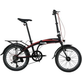 Bisan Fx 3500 20 Jant 1 Vites Amortisörlü Katlanır Şehir / Tur Bisikleti Kırmızı