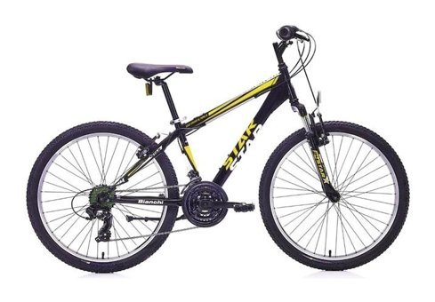 Bianchi Star 360 26 Jant 21 Vites Dağ Bisikleti Beyaz-Sarı-Siyah