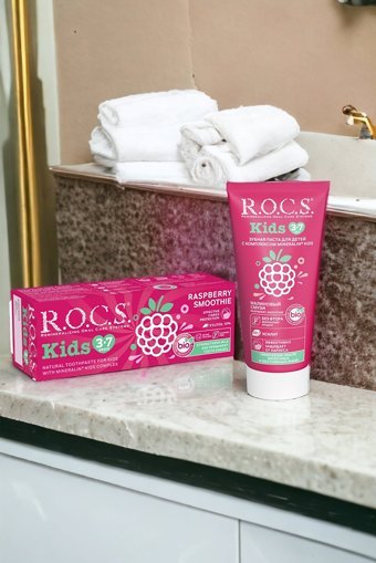 Rocs Kids Ahududulu Florürsüz 3-7 Yaş Çocuk Diş Macunu