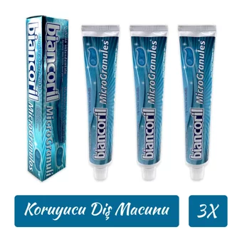 Biancoril Micro Granules Naneli Florürlü Diş Macunu 3x75 ml