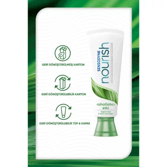 Sensodyne Nourish Nane Florürlü Diş Macunu 4x75 ml