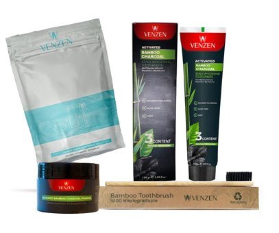 Venzen Beyazlatıcı Bambu Kömürü Florürlü Diş Macunu 120 gr