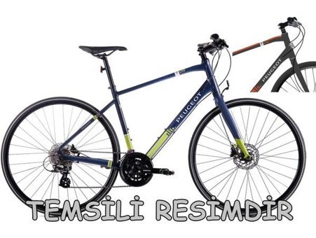 Peugeot T09 535H 28 Jant 16 Vites Şehir / Tur Bisikleti Gri-Turuncu
