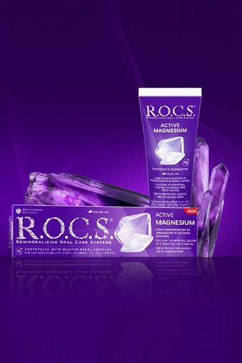 R.O.C.S. Aktif Magnezyum Florürsüz Diş Macunu 94 gr