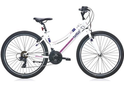 Bianchi Bella 24 Jant 21 Vites Şehir / Tur Bisikleti Beyaz-Mor