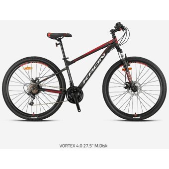 Vortex 4.0 24 Jant 21 Vites Şehir / Tur Bisikleti Gri-Kırmızı-Siyah