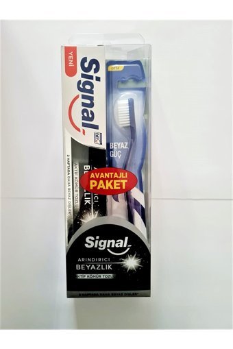 Signal Kömürlü Florürlü Diş Macunu 75 ml + Diş Fırçası