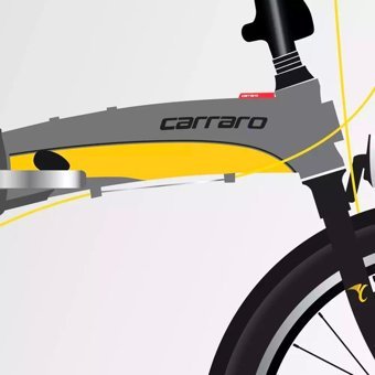 Carraro Flexi 116V 26 Jant 16 Vites Amortisörlü Şehir / Tur Bisikleti Gri-Sarı-Siyah