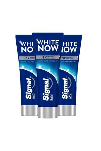 Signal White Now Original Naneli Florürlü Diş Macunu 3x75 ml