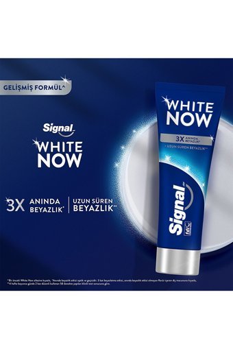 Signal White Now Original Naneli Florürlü Diş Macunu 3x75 ml