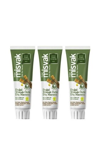 Eyüp Sabri Tuncer Misvak Organik Florürsüz Diş Macunu 3x90 ml