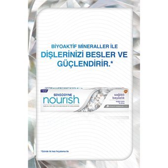 Sensodyne Florürlü Diş Macunu 2x50 ml + Nourish Sağlıklı Beyazlık Diş Macunu 2x75 ml