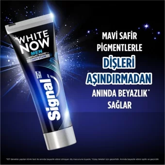 Signal White Now Men Naneli Florürlü Diş Macunu 6x75 ml