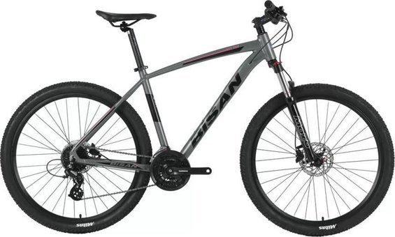 Bisan Mtx 7300 27.5 Jant 24 Vites Dağ Bisikleti Gri-Pembe
