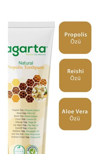 Agarta Doğal Propolis Organik Florürlü Diş Macunu 100 ml