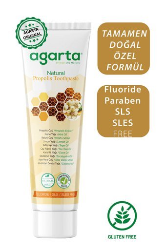 Agarta Doğal Propolis Organik Florürlü Diş Macunu 100 ml