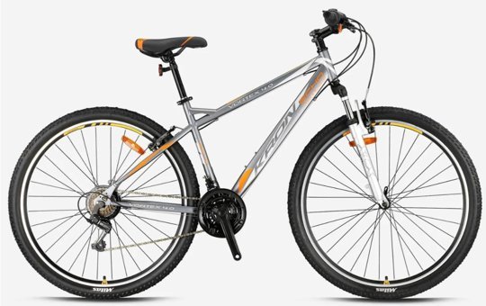 Kron Vortex 4.0 29 Jant 21 Vites Dağ Bisikleti Gri-Turuncu 16''