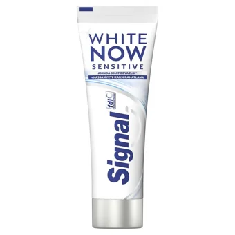 Signal White Now Sensitive Naneli Florürlü Diş Macunu 2x75 ml