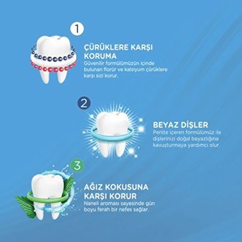 Signal Üçlü Koruma Naneli Florürlü Diş Macunu 12x120 ml
