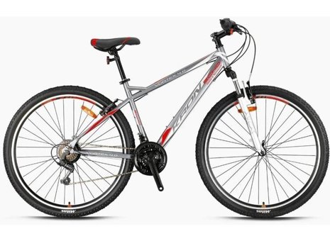 Kron Vortex 4.0 27.5 Jant 21 Vites Dağ Bisikleti Gri-Kırmızı 18'
