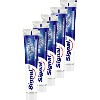 Signal Beyazlatıcı Sistem Naneli Florürlü Diş Macunu 5x50 ml
