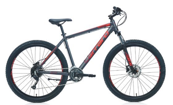 Carraro Force 770 27.5 Jant 27 Vites Dağ Bisikleti Antrasit-Kırmızı