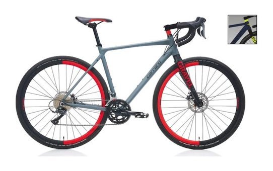Carraro Gravel G0 26 Jant 16 Vites Yol / Yarış Bisikleti Gri-Kırmızı-Siyah