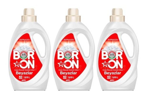 Boron Doğal Mineralli Beyazlar İçin 78 Yıkama Sıvı Deterjan 3x1.6 lt