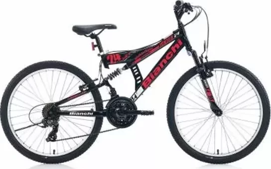 Bianchi Junior 24 Jant 21 Vites Dağ Bisikleti Kırmızı-Siyah