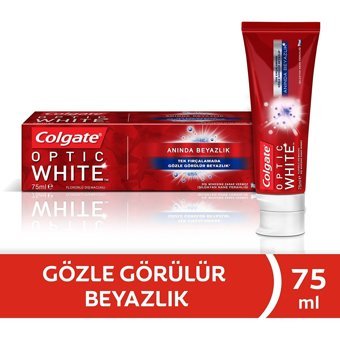 Colgate Optik Beyaz Kömürlü Organik Florürlü Diş Macunu 75 ml