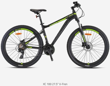 Kron XC 100 27.5 Jant 21 Vites Dağ Bisikleti Gri-Yeşil 18'