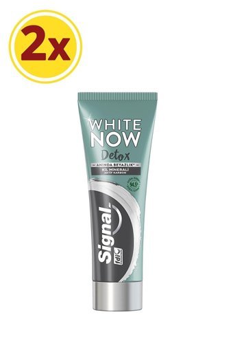 Signal White Now Detox Kil Naneli Florürlü Diş Macunu 2x75 ml