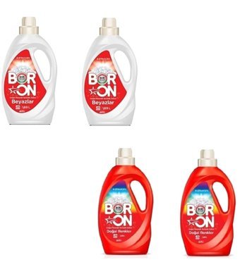 Boron Doğal Mineralli Renkli ve Beyazlar İçin 104 Yıkama Sıvı Deterjan 4x1.6 lt