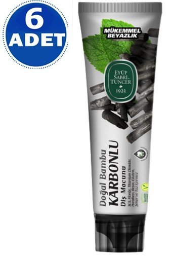 Eyüp Sabri Tuncer Bambu Karbonlu Organik Florürsüz Diş Macunu 6x75 ml