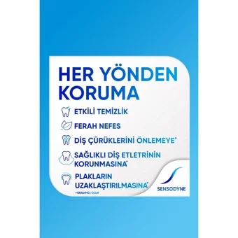 Sensodyne Nourish Naneli Florürlü Diş Macunu 2x75 ml + Tam Koruma Beyazlatıcı 50 ml