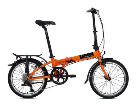 Dahon Vıtesse D8 20 Jant 8 Vites Katlanır Şehir / Tur Bisikleti Siyah-Turuncu