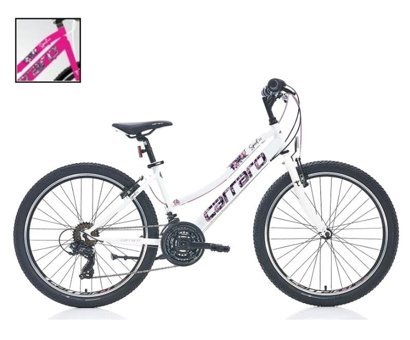Carraro Speed 242 24 Jant 21 Vites Dağ Bisikleti Beyaz-Lila-Turkuaz