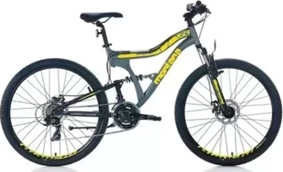 Bianchi Montana 26 Jant 21 Vites Çift Amortisörlü Dağ Bisikleti Antrasit-Sarı