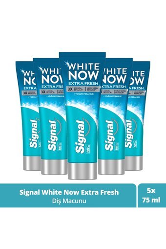 Signal White Now Naneli Florürlü Diş Macunu 5x75 ml
