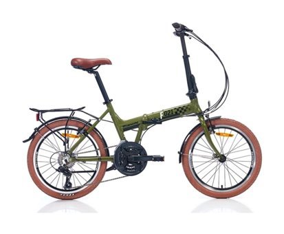 Bianchi F021 26 Jant 21 Vites Katlanır Şehir / Tur Bisikleti Kahverengi-Yeşil