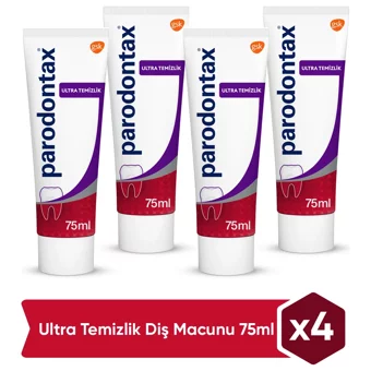 Parodontax Ultra Temizlik Naneli Florürlü Diş Macunu 4x75 ml