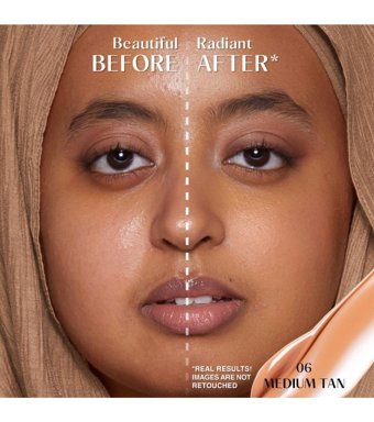 Huda Beauty GloWish Bright Light Sheer 06 Medium Tan Göz Altı Likit Fırça Kapatıcı