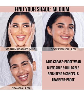 Huda Beauty Faux Filter Luminous Matte 4.5G Granola Göz Altı Likit Fırça Kapatıcı