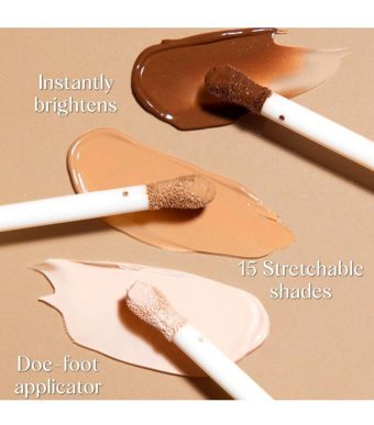 Huda Beauty GloWish Bright Light Sheer 10 Deep Tan Göz Altı Likit Fırça Kapatıcı
