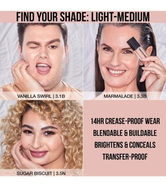 Huda Beauty Faux Filter Luminous Matte 3.3B Marmalade Göz Altı Likit Fırça Kapatıcı