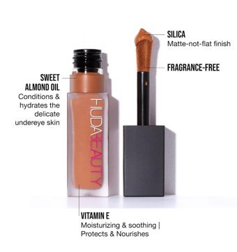 Huda Beauty Faux Filter Luminous Matte 2.5G Nougat Göz Altı Likit Fırça Kapatıcı