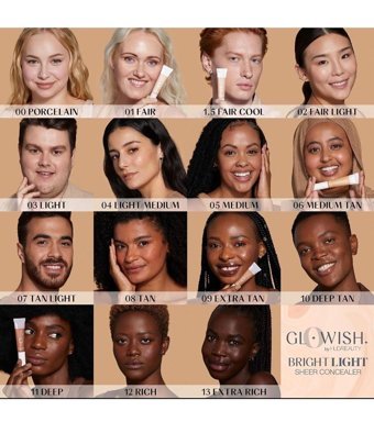 Huda Beauty GloWish Bright Light Sheer 12 Rich Göz Altı Likit Fırça Kapatıcı