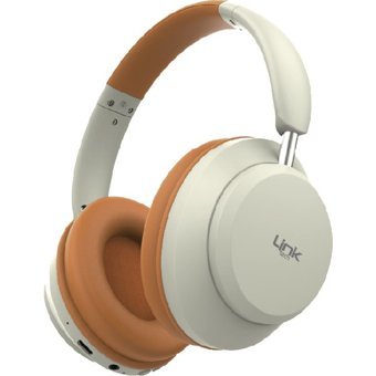 Linktech HP7 Premium ANC Android & iOS Uyumlu 5.3 Silikonsuz Gürültü Önleyici Kablosuz Kulak Üstü Bluetooth Kulaklık Turuncu